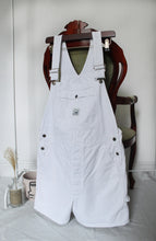 Load image into Gallery viewer, White Lee Short Dungarees
