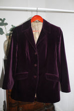 Load image into Gallery viewer, Purple Velvet Blazer
